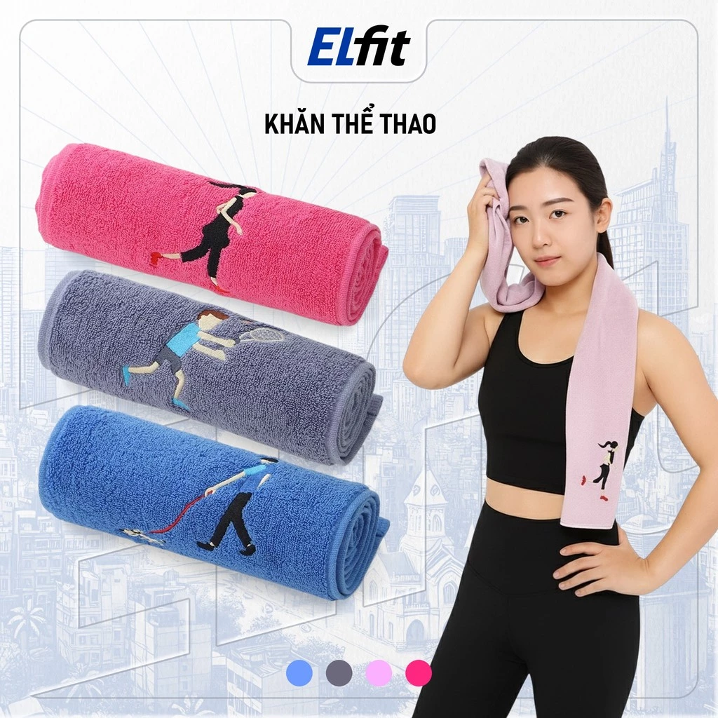 Khăn Lau Mồ Hôi Cao Cấp Dành Cho Gym, Yoga, Cầu Lông, Đạp Xe - KhanLanh03