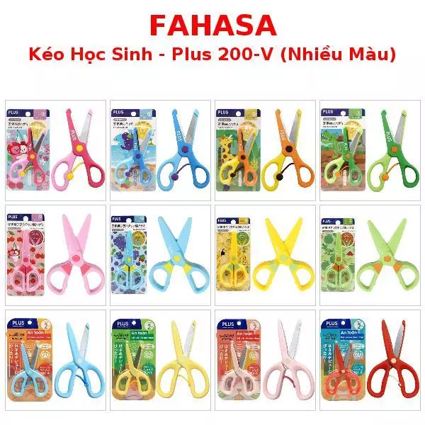 Kéo Học Sinh - Plus 200-V (Nhiều Màu)