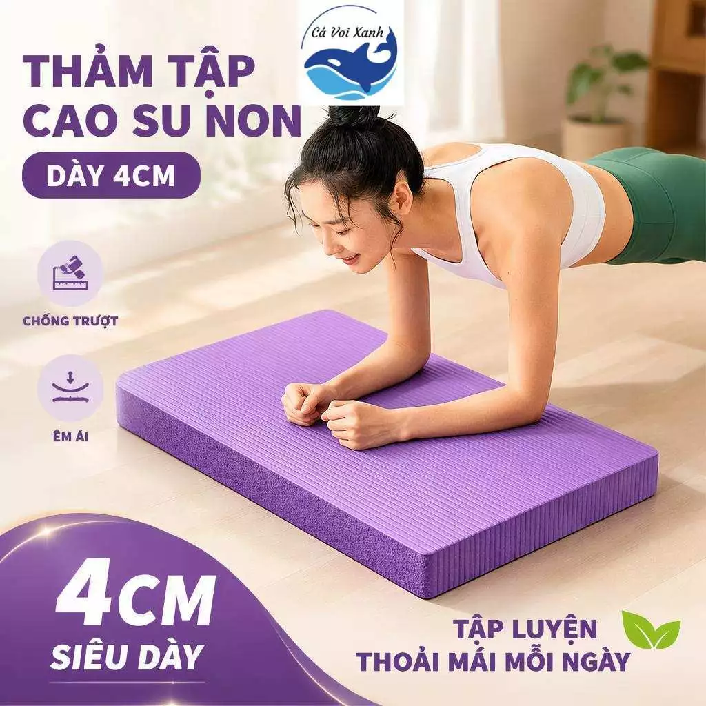 【COD】Thảm TPE Balance Pad 4cm Thảm Quỳ Gối Tập Yoga Pilates Gym Plank Đệm Mềm Đa Năng