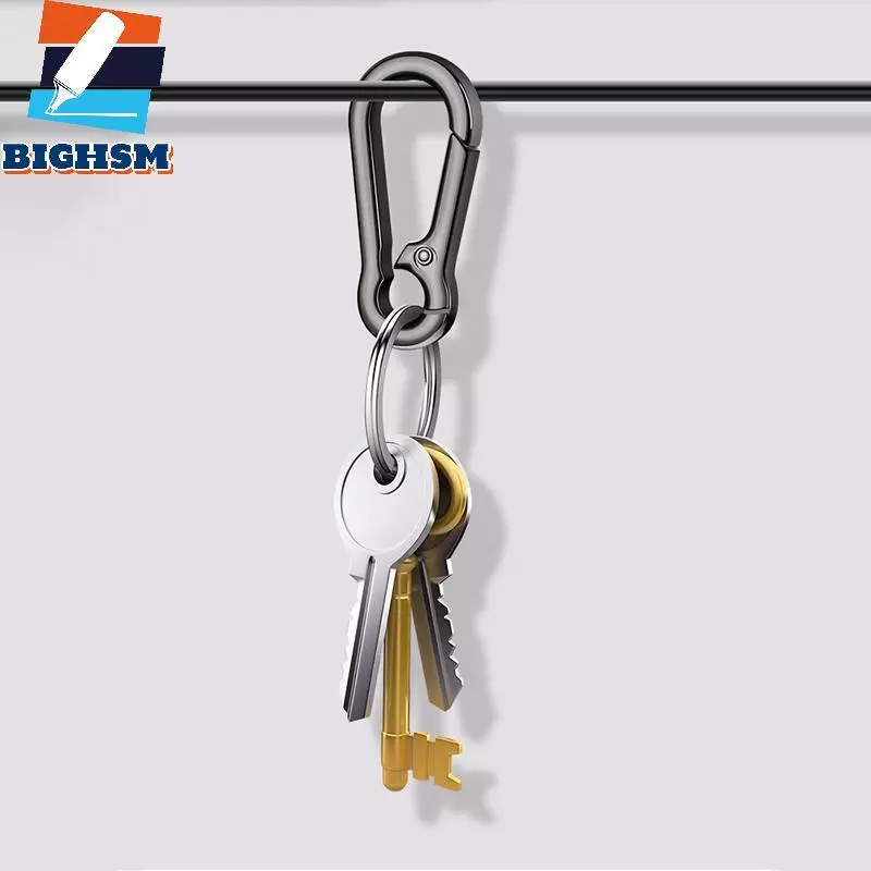 [BIGHSM] Nam Thép Không Gỉ Bầu Bule Leo Núi Móc Khóa Thắt Lưng Kẹp Chống Mất Bule Treo Móc Khóa Trang Trí Xe Hơi