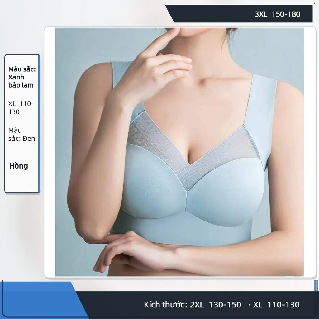 Áo lót nữ không gọng dạng yếm ôm gọn cố định cúp ngực thoáng mỏng nhẹ mặc hàng ngày và thể thao