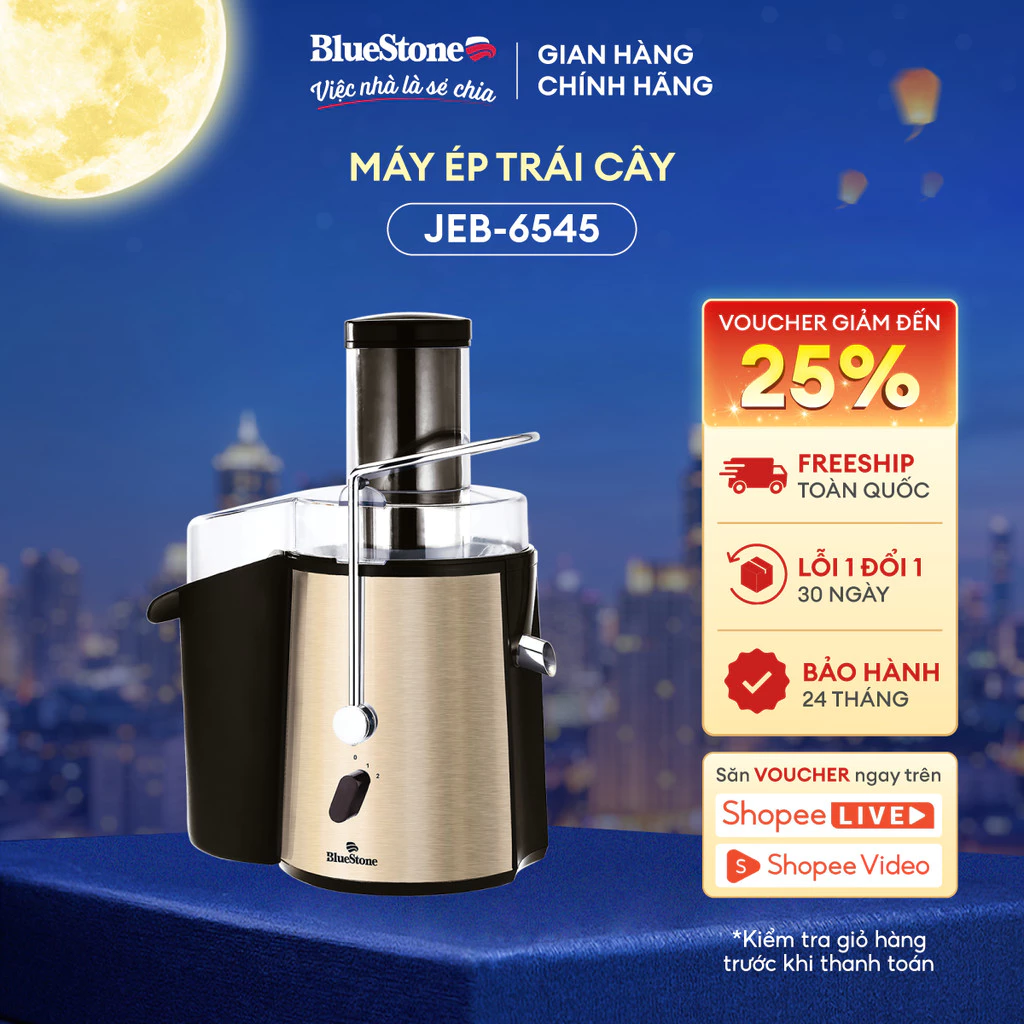 Máy Ép Trái Cây BlueStone JEB-6545 (850W) - Bảo hành 24 tháng - Hàng Chính Hãng