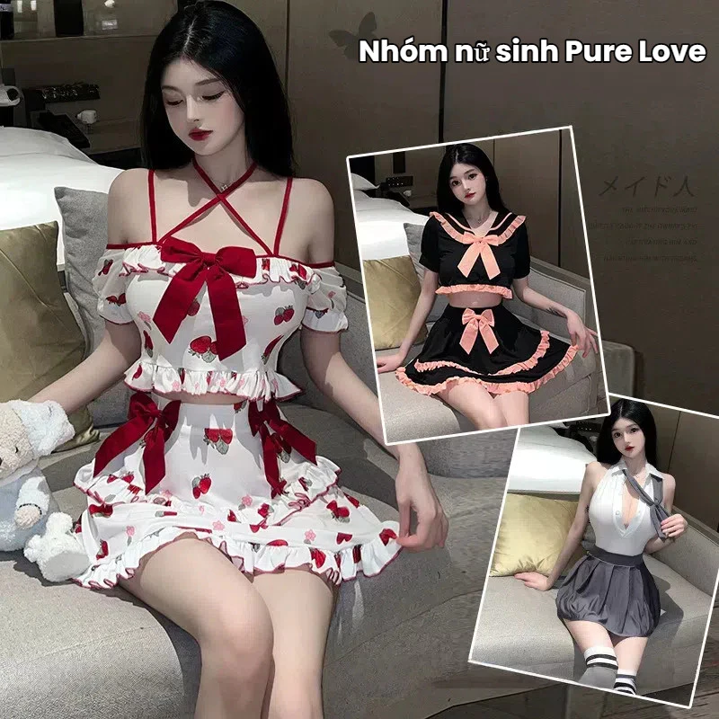 Đồng phục học sinh JK style preppy gợi cảm, phù hợp cho cô gái trẻ trung
