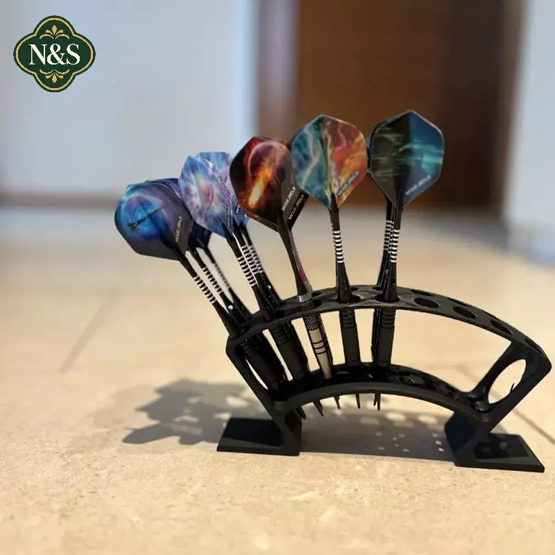 NS 27-Slots Dart Stand Công suất lớn Giá đỡ lưu trữ Neat Board Organizerfor Home Bar & Trang trí phòng trò chơi theo chủ đề Hy Lạp NS