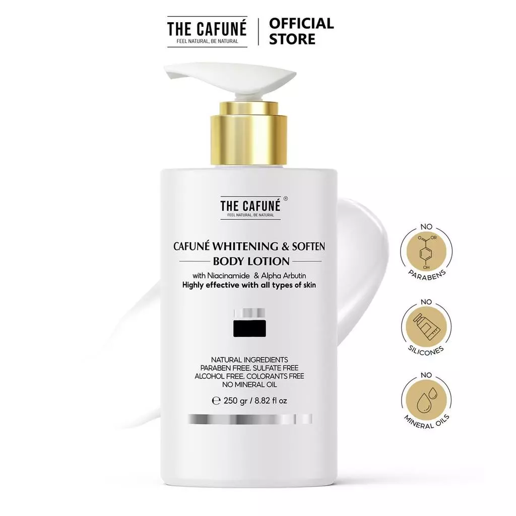Kem Body Hỗ Trợ Dưỡng Trắng Da The Cafuné Bản Nâng Cấp Kết Cấu Dạng Lotion 250g Dưỡng Body Chống Lão Hóa Niacinamide