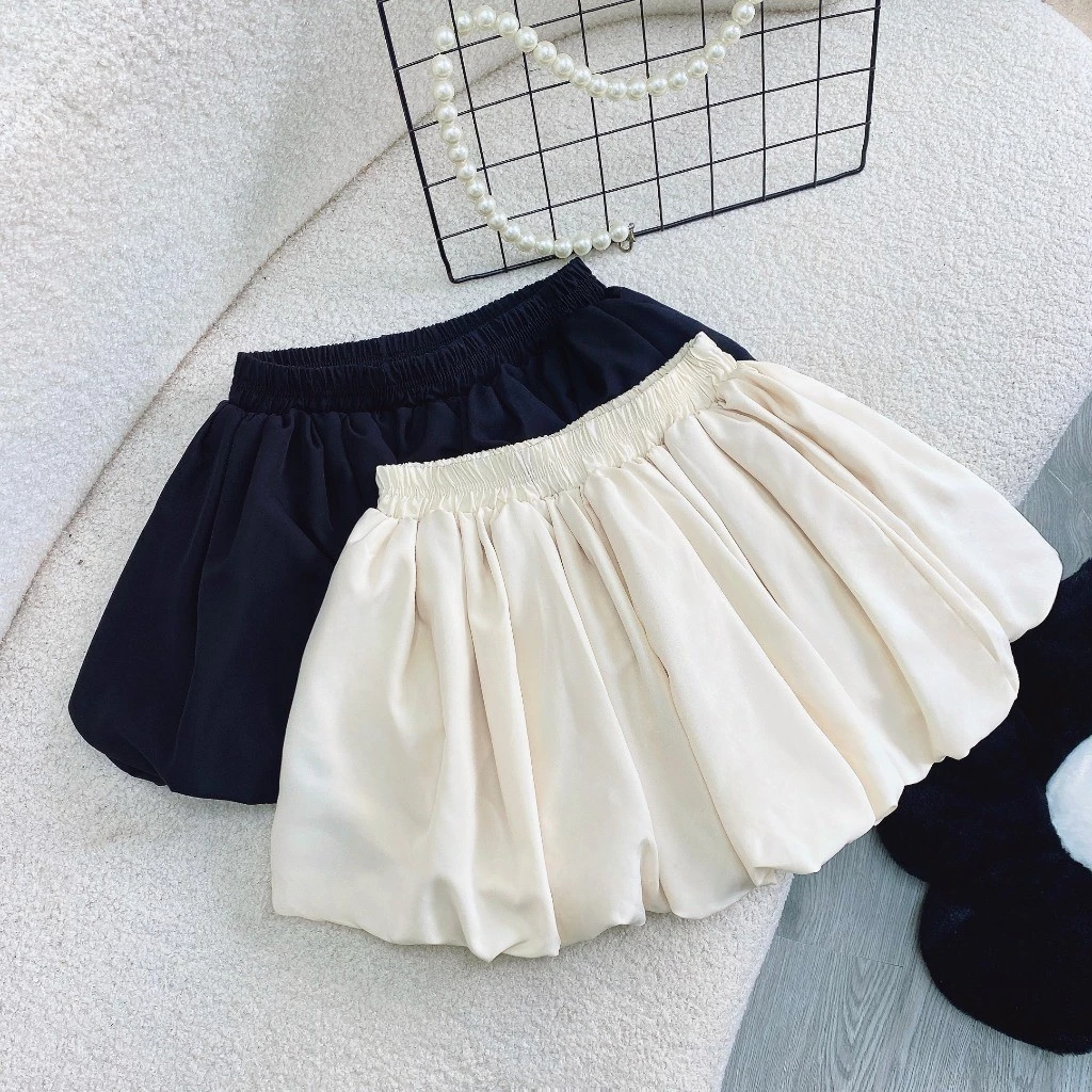 Chân Váy Bí Bigsize Nữ Vải Lụa Chéo Trơn Mềm Dáng A Bồng Xòe Xinh Cá Tính Thanh Lịch Năng Động CV413