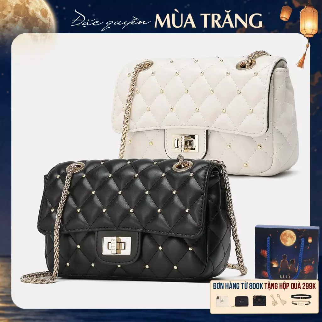Túi xách nữ đeo chéo đeo vai ELLY EL353 da tổng hợp cao cấp thời trang chính hãng