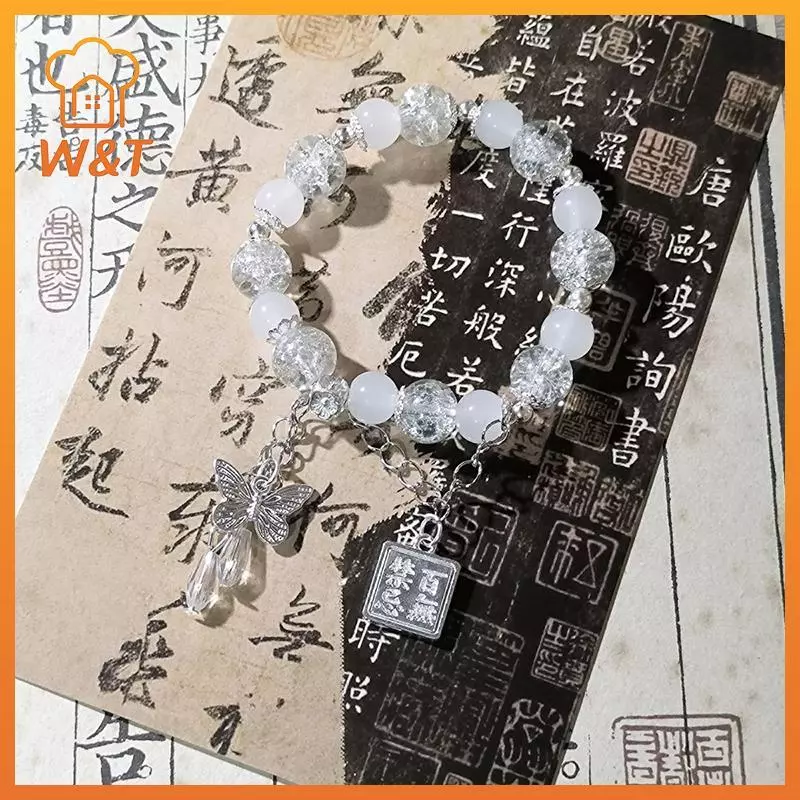 [W & T] Tian Guan Ci Fu Vòng Tay Cosplay Xie Lian Hua Cheng Heaven Chính Thức Phước Lành Bướm Mặt Dây Chuyền Đính Hạt Lắc Tay Cặp Đôi Quà Tặng Mới