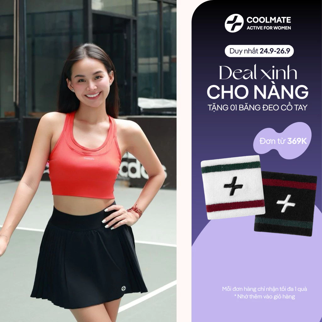 [369K TẶNG QUÀ]Áo Bra chạy bộ Medium Support co giãn thoải mái vận động- Coolmate Women