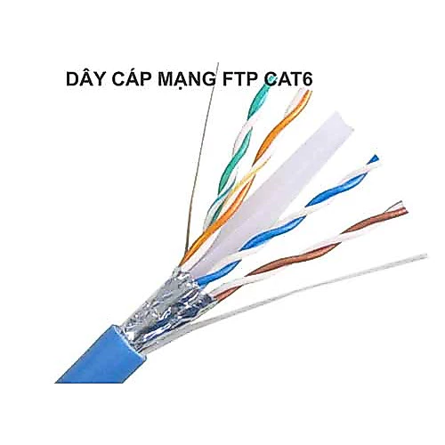 100 MÉT Dây Mạng CAT6 - FTP - chống nhiễu (chưa bấm đầu)