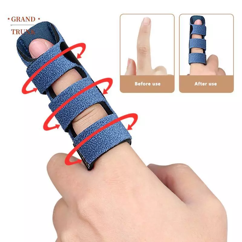 [INVN] 1 Nẹp ngón tay kích hoạt, Hỗ trợ nẹp với 3 dây cố định có thể điều chỉnh, Máy duỗi ngón tay cho giữa / Nhẫn / / Pinky / Ngón tay cái, Mới