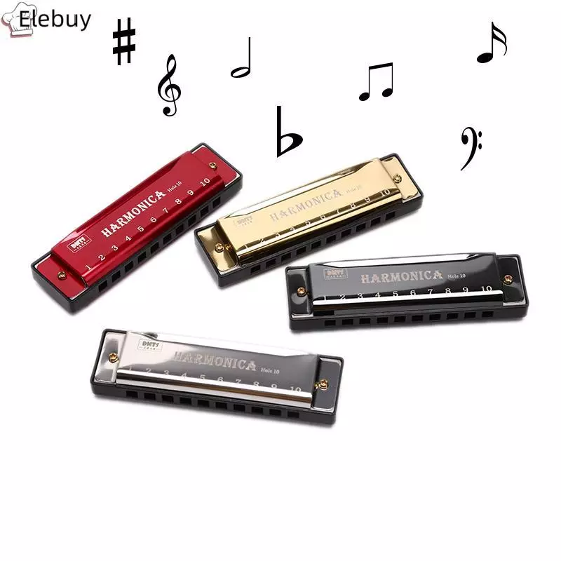[Ele-T] 10 lỗ Harmonica Mouth Organ Puzzle Nhạc cụ giảng dạy cho người mới bắt đầu