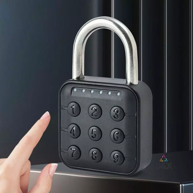 U & X Thông Minh Sinh trắc Học Vân Tay Cửa Thông Lo Keyless Qui Unlo Chống Trộm Padlo IP67 Chống Thấm Nước Gia Đình Du Lịch An Ninh MỚI