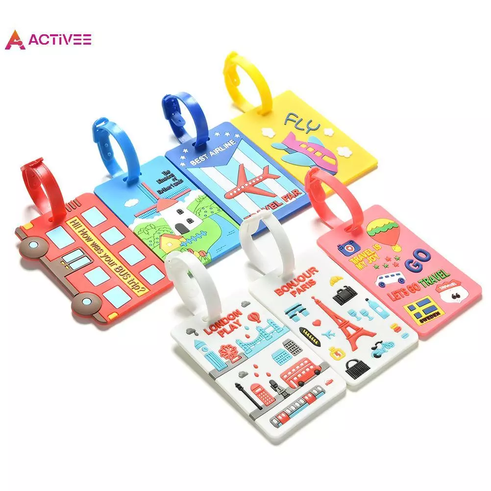 < Activee > Thẻ Hành Lý Nhãn Dây Đeo Tên Địa Chỉ ID Túi Vali Hành Lý Nhãn Du Lịch Thẻ Đẹp