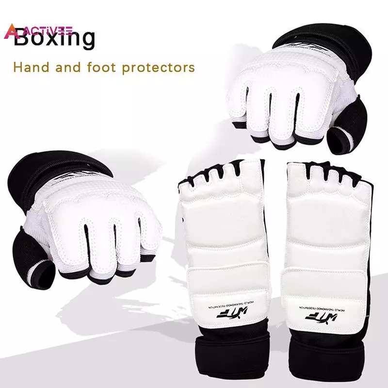 < Activee > Găng tay chân bằng da Taekwondo Sparring Karate Bảo vệ mắt cá chân Thiết bị bảo vệ Boxing Võ thuật bảo vệ chân So Adult Kid Nice