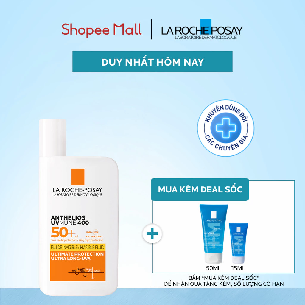 Sữa chống nắng chống tia UVA dài La Roche-Posay Anthelios UV Mune 400