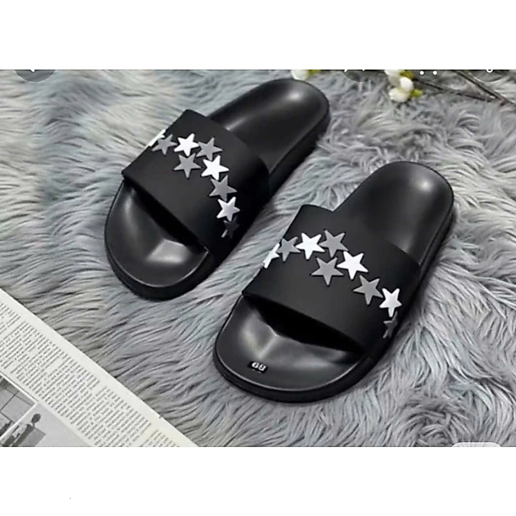 *NEW* Dépnam chữ nổi siêu chất dép lê nam  Dép quai ngang in ngoi sao- dép nhẹ êm đi êm không thâmHàng bán chạy của Shop