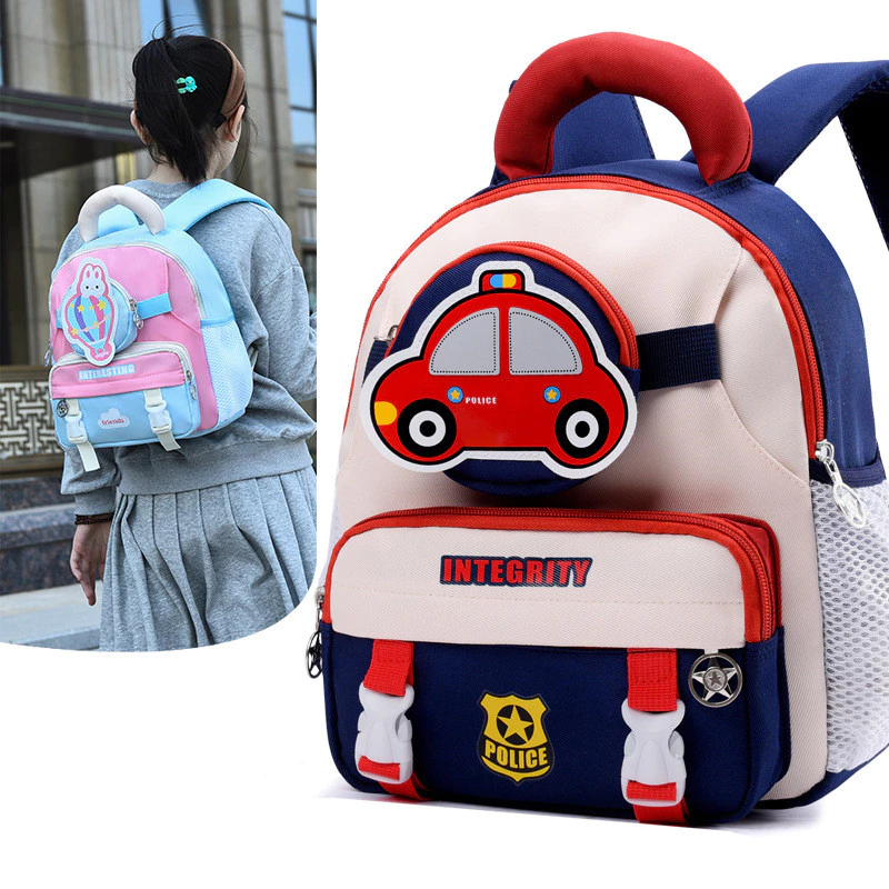 Mới Thiết Kế Niche Schoolbag Trẻ Em Schoolbag Phong Cách Phương Tây Dễ Thương Dung Tích Lớn Bé Trai Bé Gái Ba Lô