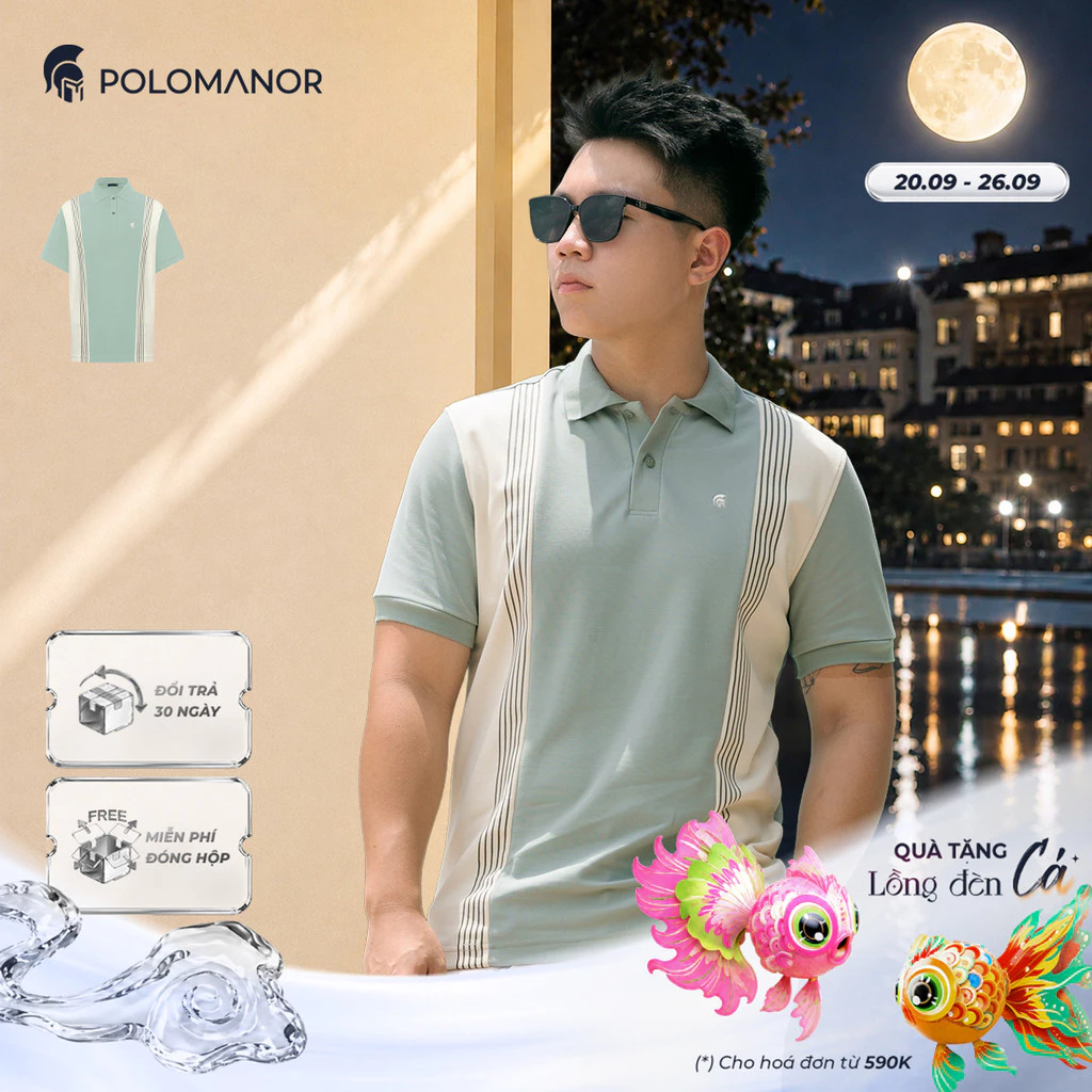 [GIÁ CHỈ CÓ TRÊN LIVE]  Áo polo nam cao cấp KITT, chất liệu mới CVC Diamond, thanh lịch sang trọng - POLOMANOR