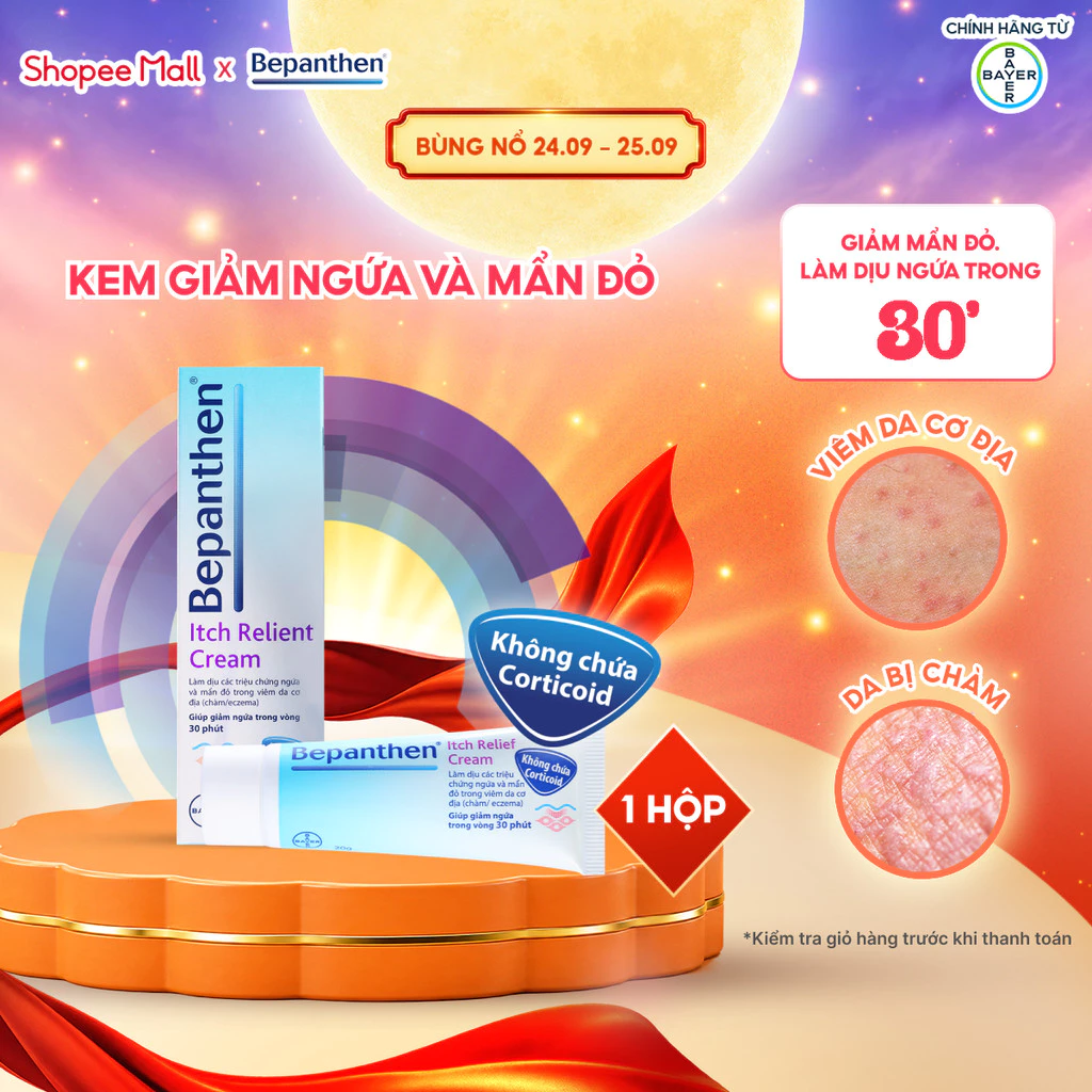 [LS deal] Kem Giảm Ngứa BEPANTHEN Itch Relief Cream 20G Giảm Ngứa Nhanh Trong 30 Phút
