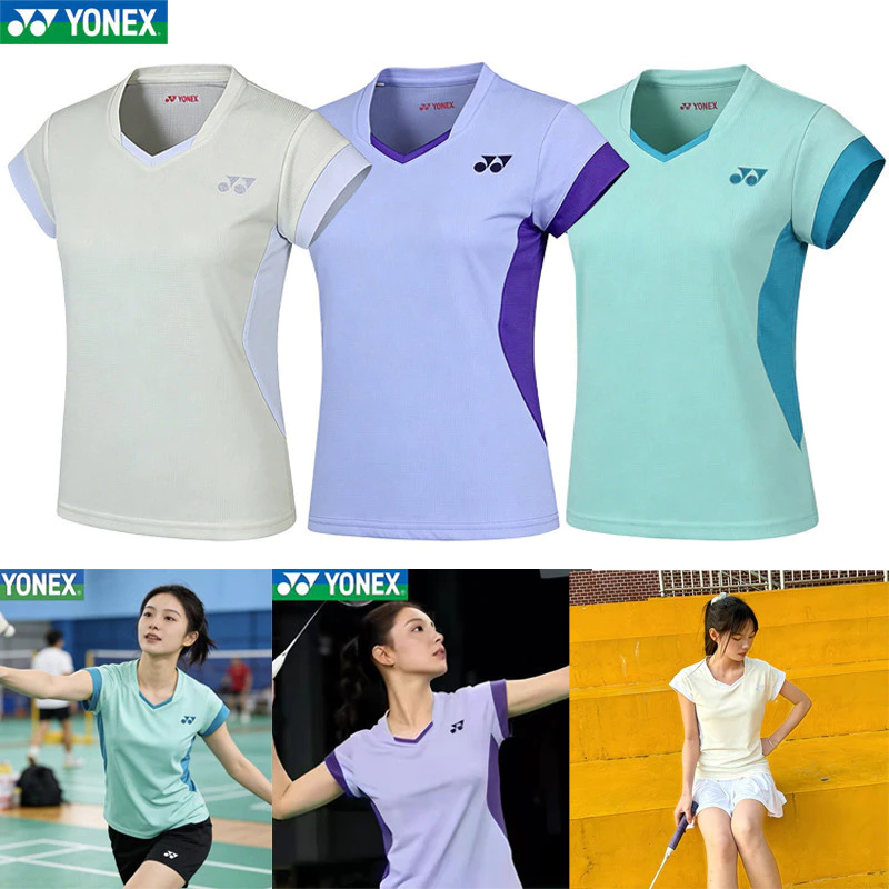 Áo thun Athleisure nữ phong cách mới 2026 – Áo thun cầu lông hợp thời trang đôi như áo mùa hè sang trọng, thoáng khí & nhẹ cho tòa án, chạy cà phê & mặc thường ngày