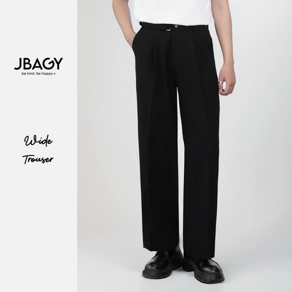 Quần tây âu nam ống rộng JBAGY đai điều chỉnh vòng bụng tinh tế JD0106