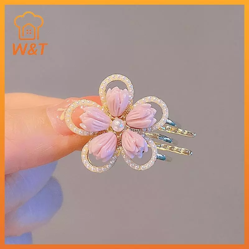 [W & T] Thời Trang Phong Cách Hàn Quốc Hợp Kim Bên Barrettes Kẹp Tóc Mùa Hè Ngọt Ngào Dễ Thương Nổ Kẹp Hoa Phụ Kiện Tóc Cho Nữ Mũ Mới