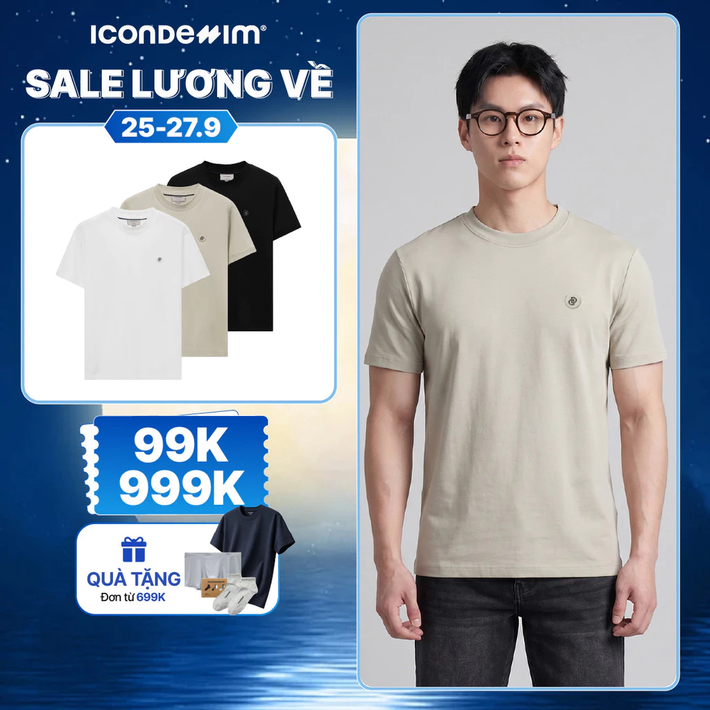 Áo Thun Nam ICONDENIM Flux Form Regular ATID0596