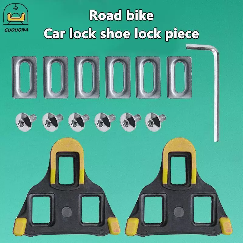 GUOUQNA Bàn Đạp Xe Đạp Đường Bộ Cleat SPD SL Bàn Xe Đĩa Kẹp Đĩa Tự Đệm Phao Bàn Cleats Giày Đi Xe Phụ Kiện Xe Đạp