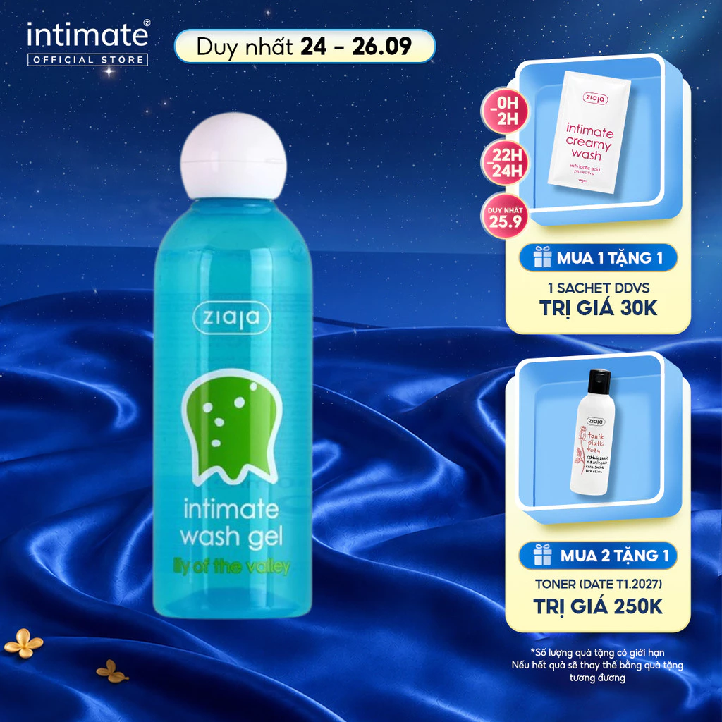 Dung Dịch Vệ Sinh Phụ Nữ Intimate Hoa Lan Chuông ZIAJA Mùi Thơm Dịu Nhẹ Giúp Làm Sạch, Khử Mùi Hôi 200ml