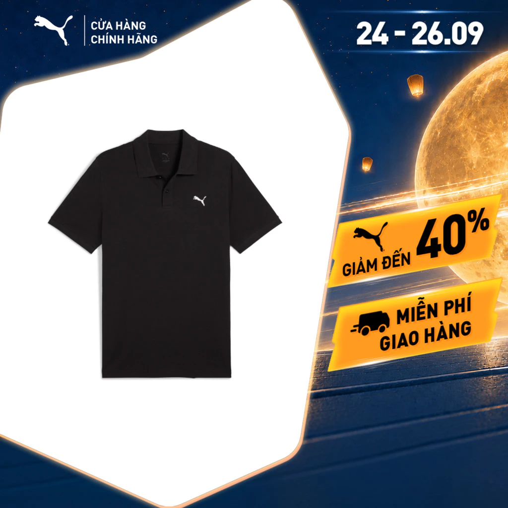 Áo Thun Thể Thao PUMA Nam ESS Pique Polo Black Màu Đen