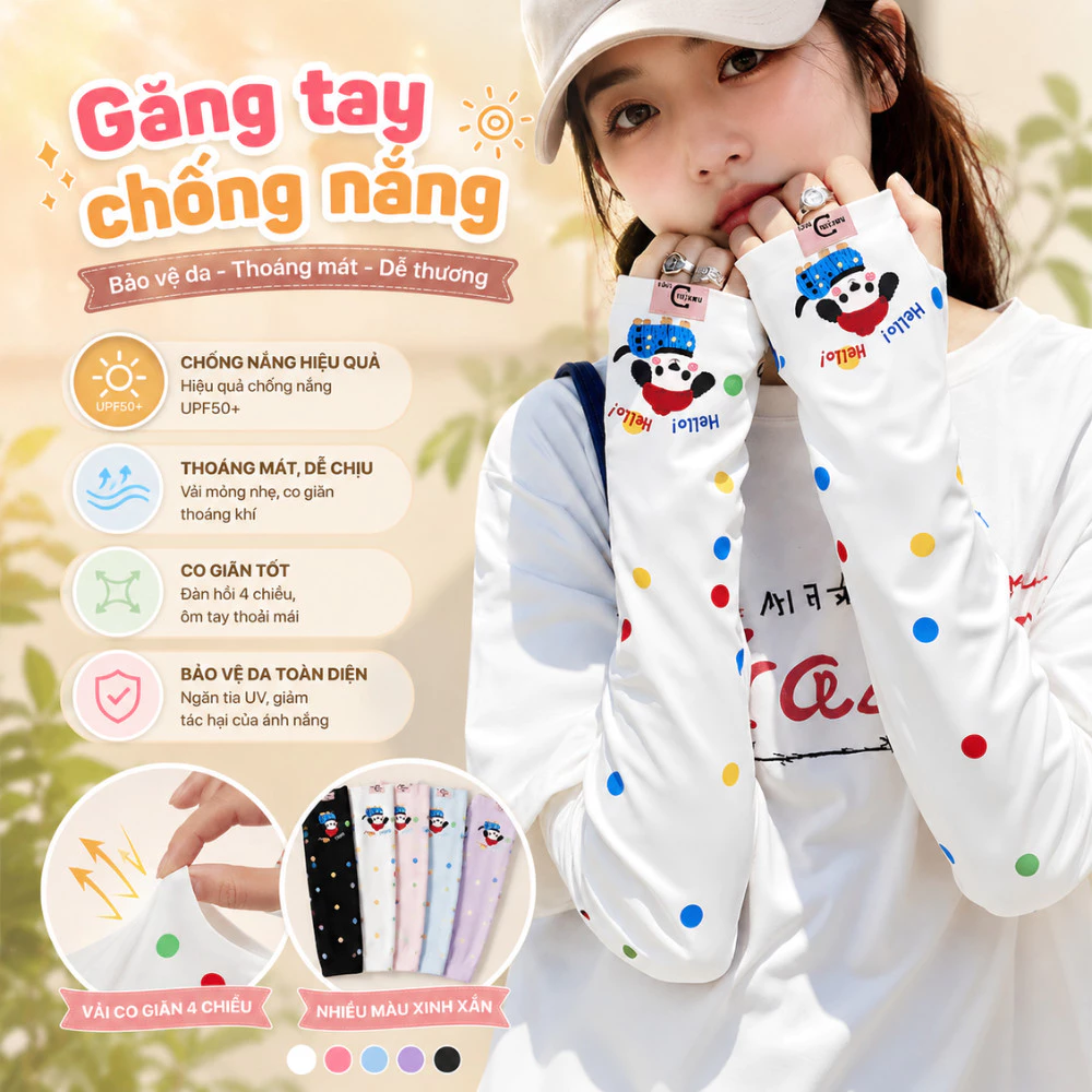 Găng Tay Chống Nắng TORO Xỏ Ngón UPF50+ Co Giãn Thoáng Mát Vải Thun Lạnh Chống Tia UV