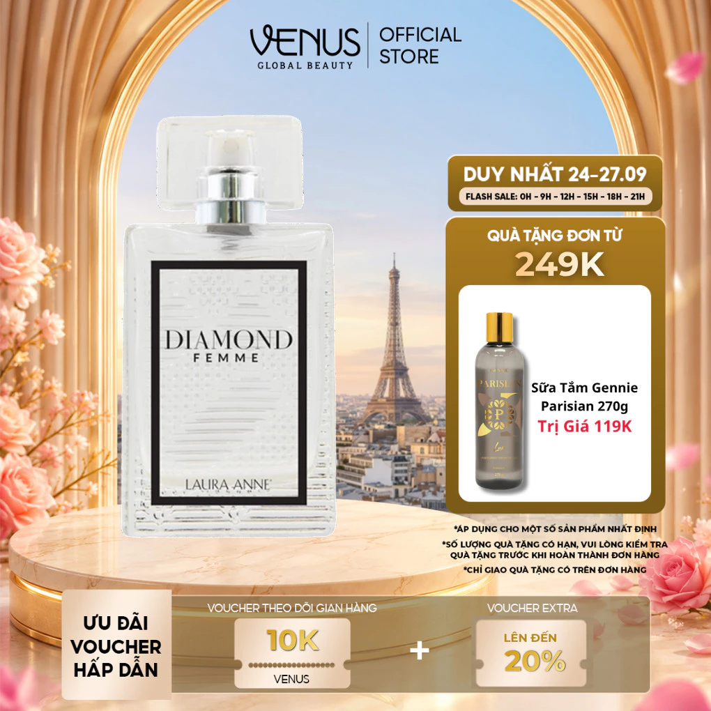 [MUA LÀ CÓ QUÀ] Nước Hoa Nữ Diamond Femme hương sang trọng, quyến rũ 45ml