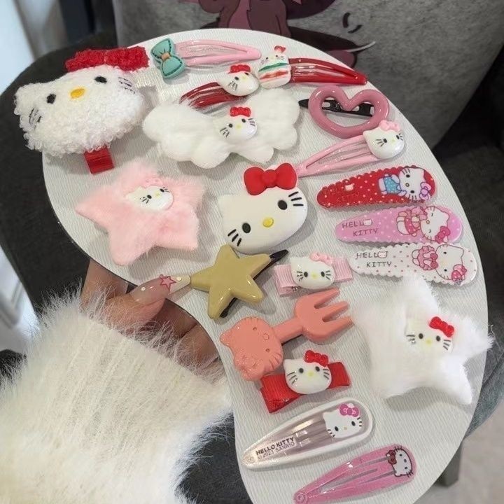 Set 50 Kẹp Tóc hellokitty cho bé gái siêu dễ thương - phong cách hàn quốc (Mix Mẫu)