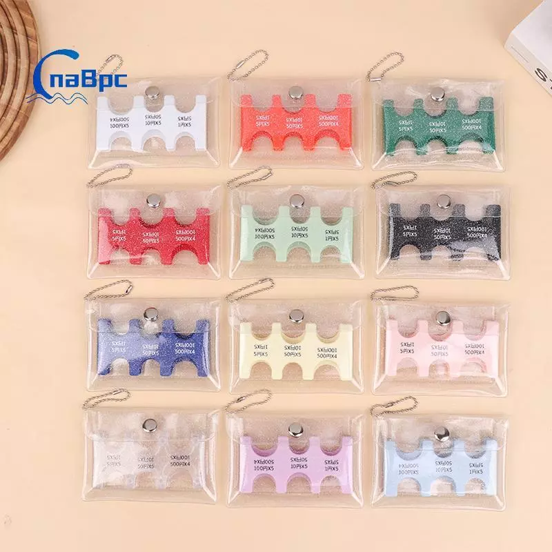 < CnaBpc > Móc khóa đựng tiền xu trong suốt Bộ sưu tập tiền xu Ví cầm tay Nhật Bản Hộp đựng tiền xu Hộp đựng tiền xu Mới