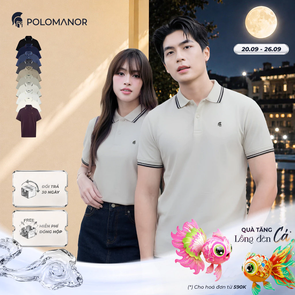 [BEST SELLER] Áo polo nam cao cấp BASIC CLASSIC, POLO QUỐC DÂN vải CVC interlock sang trọng - POLOMANOR