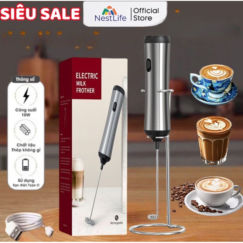 Máy đánh bọt cafe cầm tay , hoạt động điện cấp thực phẩm， có/ không có giá…
