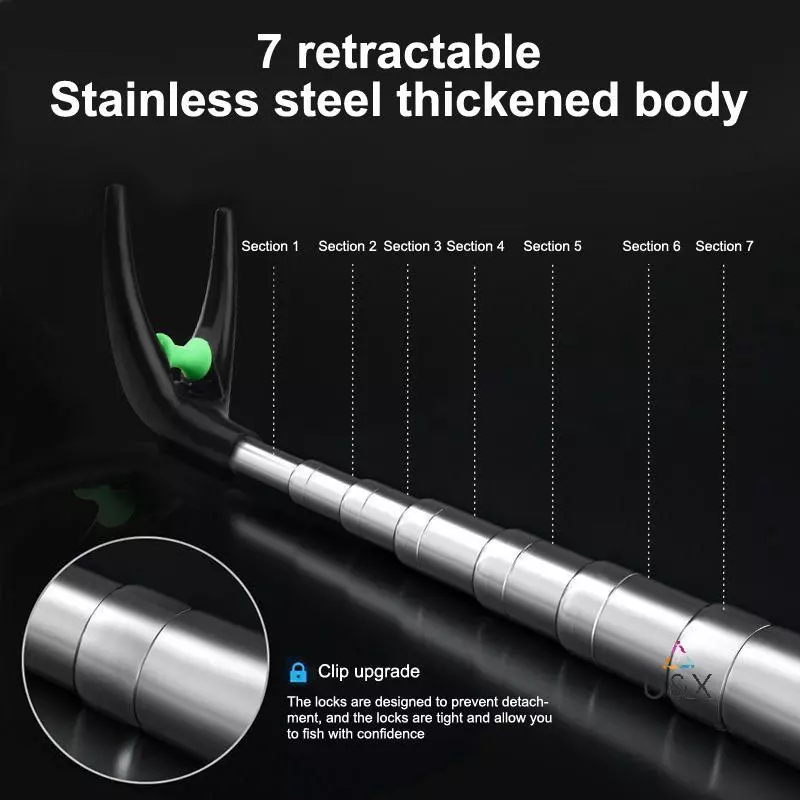 U & X Cần Câu Ra Thép Không Gỉ Tháp Pháo Braet Cần Câu Hỗ Trợ Đứng Angler Cần Giá Đỡ Có Mặt Đất Chèn MỚI