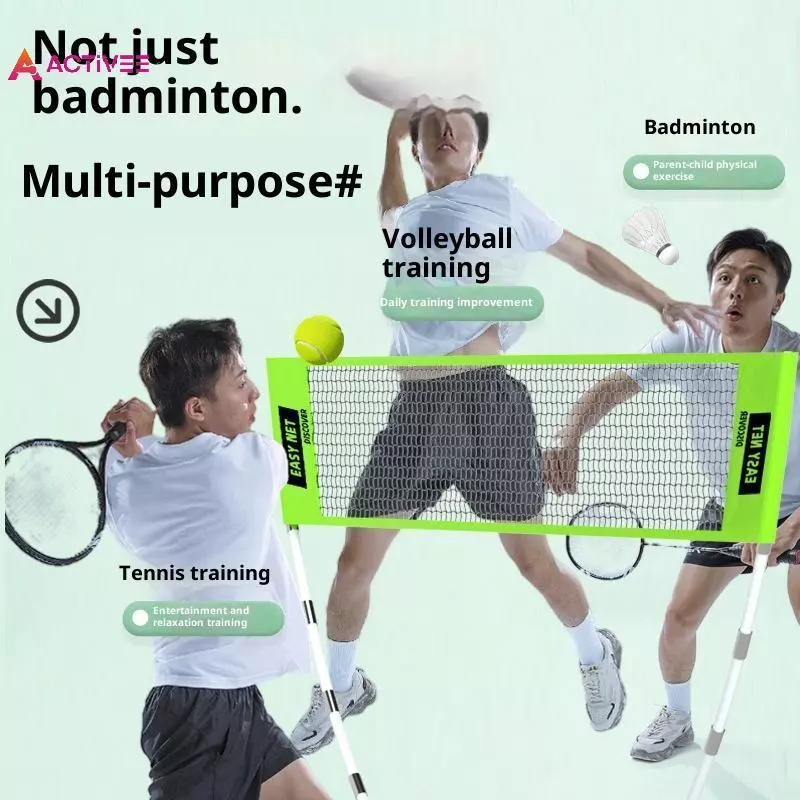 < Activee > Lưới Cầu Lông Gấp Di Động Ngoài Trời Nhà Ngoài Trời Khung Đơn Giản Lưới Cầu Lông Cho Cọc Bóng Tennis Bóng Đá Huấn Luyện Bóng Chuyền Đẹp