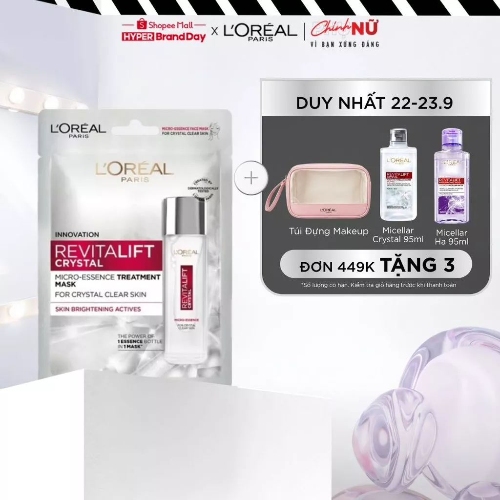 Mặt nạ dưỡng chất Revitalift Crystal MicroEssence Treatment Mask L'Oreal Paris 25g