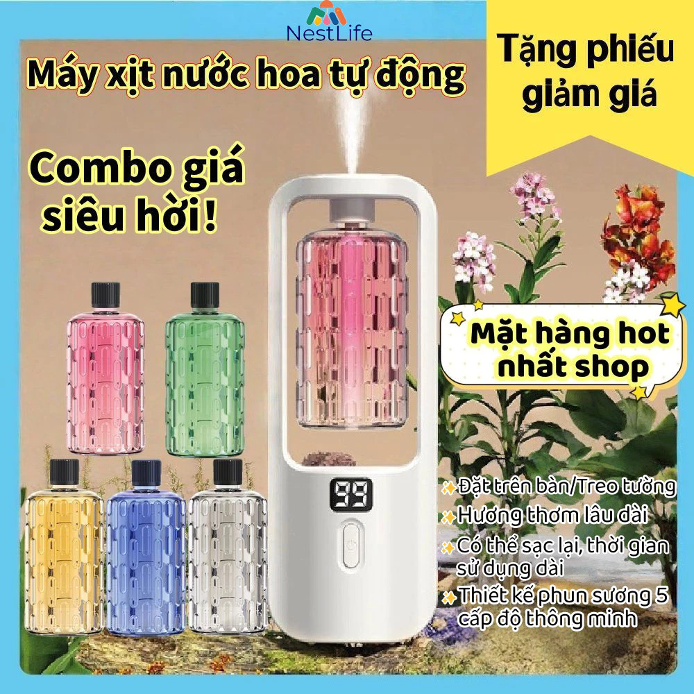 Khuếch tán tinh dầu máy tạo độ ẩm máy xông tinh dầu phòng ngủ  hương thơm dịu nhẹ tỏa nhanh,thơm lâu