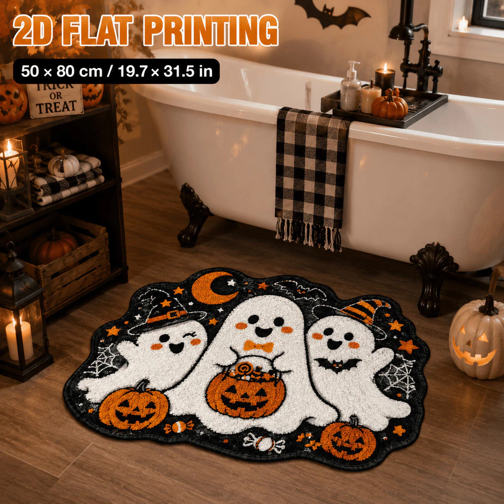 [Sản phẩm mới] Halloween Thảm trải sàn Cashmere giả hình đặc biệt Trang trí bầu không khí gia đình Thân thiện với da Thảm chân sang trọng Nhà máy Tóc thẳng