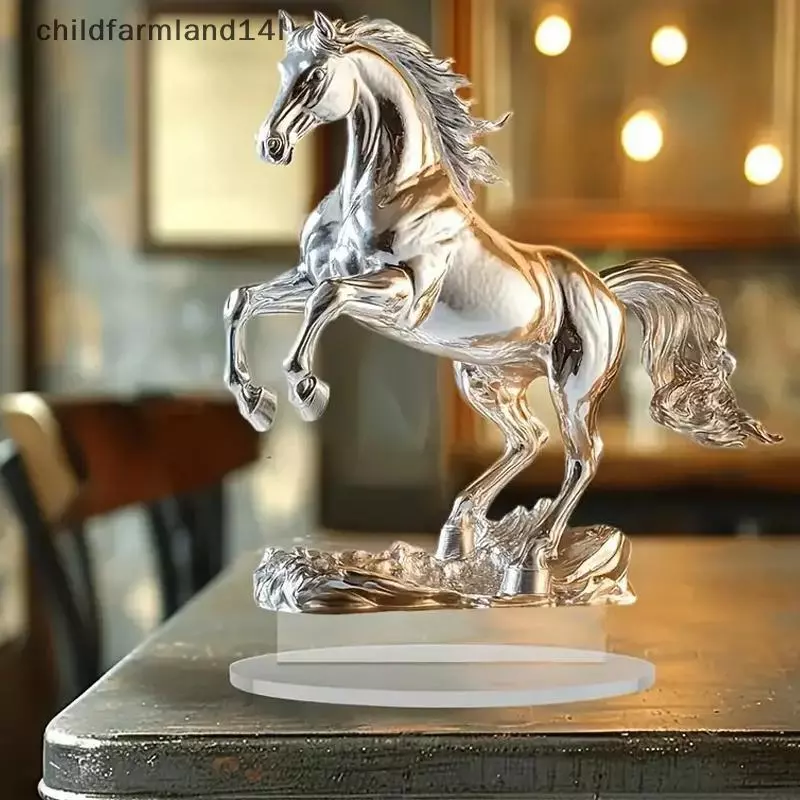 Đồ trang trí Acrylic ngựa trắng xuyên biên giới mới phù hợp làm trang trí nội thất