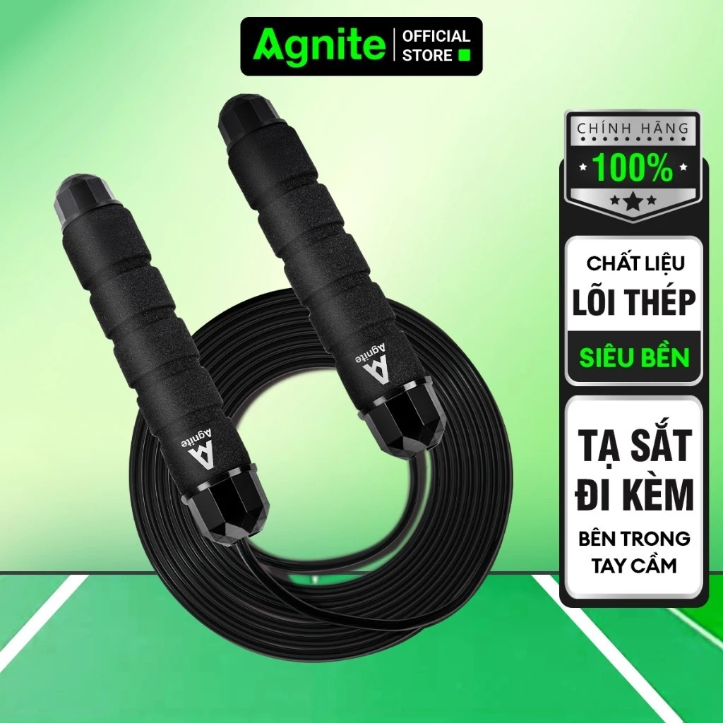 [MUA 3 GIẢM 30%] Dây Nhảy Tập Thể Dục DELI Giảm Cân Đốt Mỡ Bụng Lõi Thép Đàn Hồi Có Tạ 2.8m Gym Tại Nhà Giá Rẻ