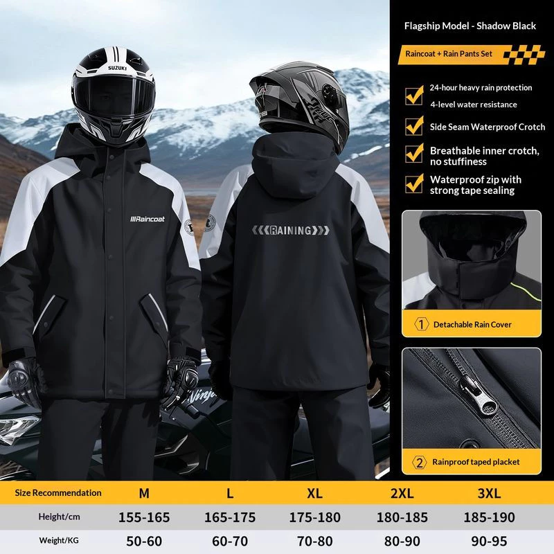 Áo mưa Split Rider Áo mưa cưỡi ngựa đặc biệt Polyester Taffeta Áo mưa thoáng khí