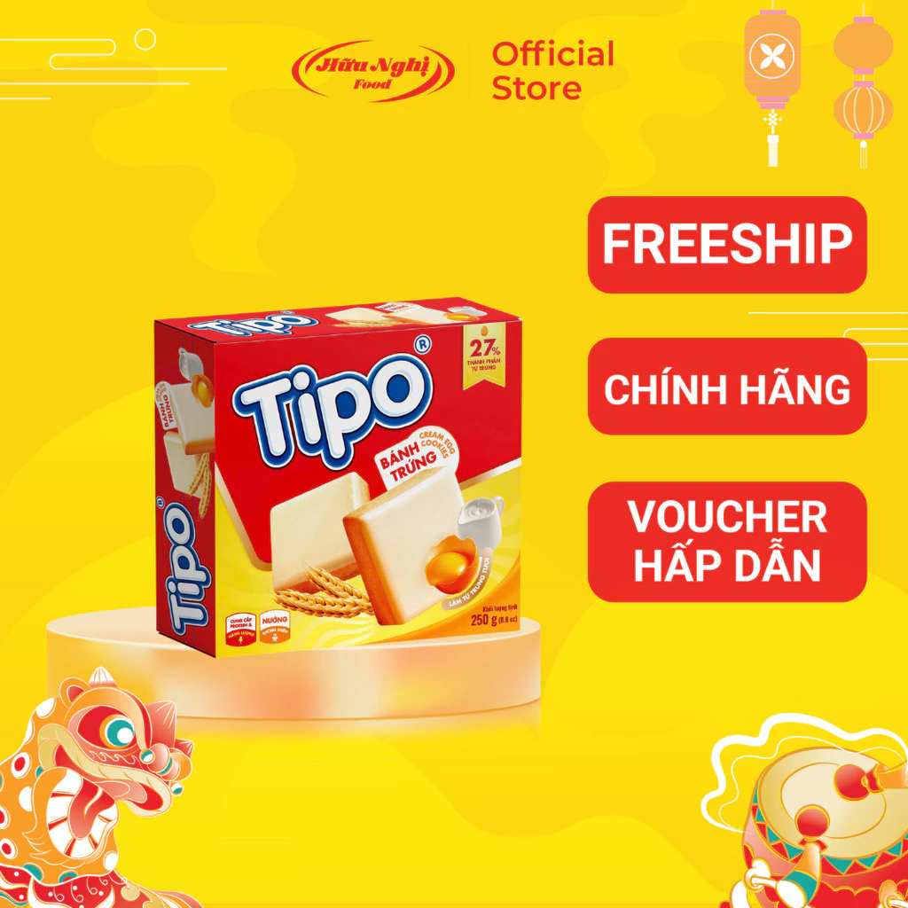 Bánh Tipo Trứng Nướng Hữu Nghị 270g