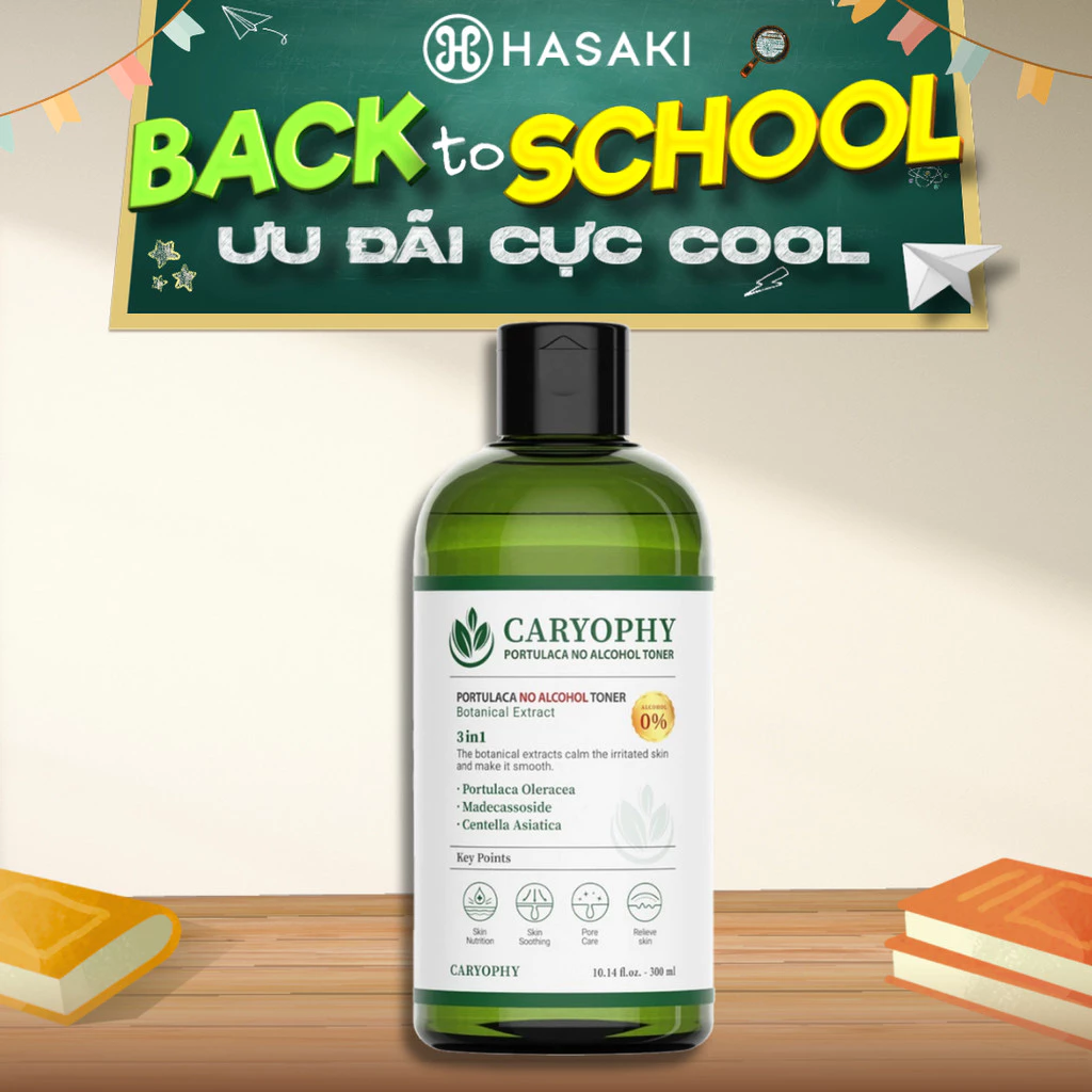 [DAILY] Nước Cân Bằng Da CARYOPHY Portulaca Toner 300ml Hasaki Sản Phẩm Chính Hãng