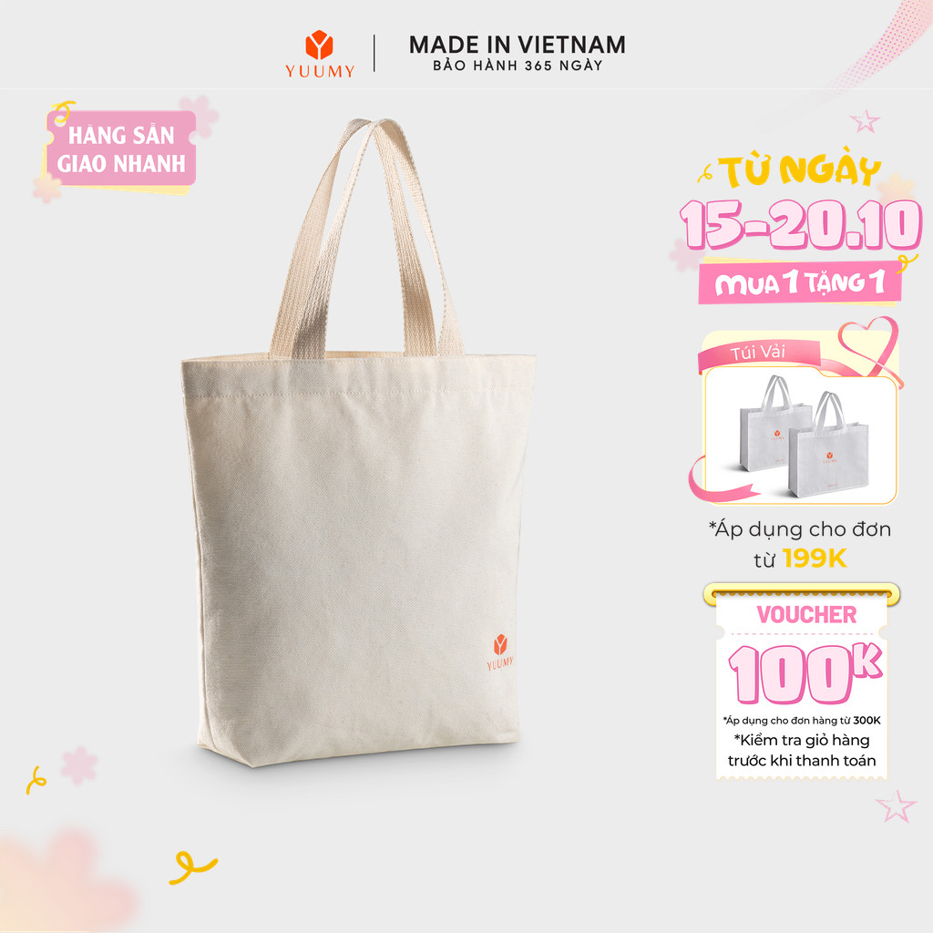 Túi vải canvas Yuumy (Thời trang nữ tote - Túi vải YTX82)