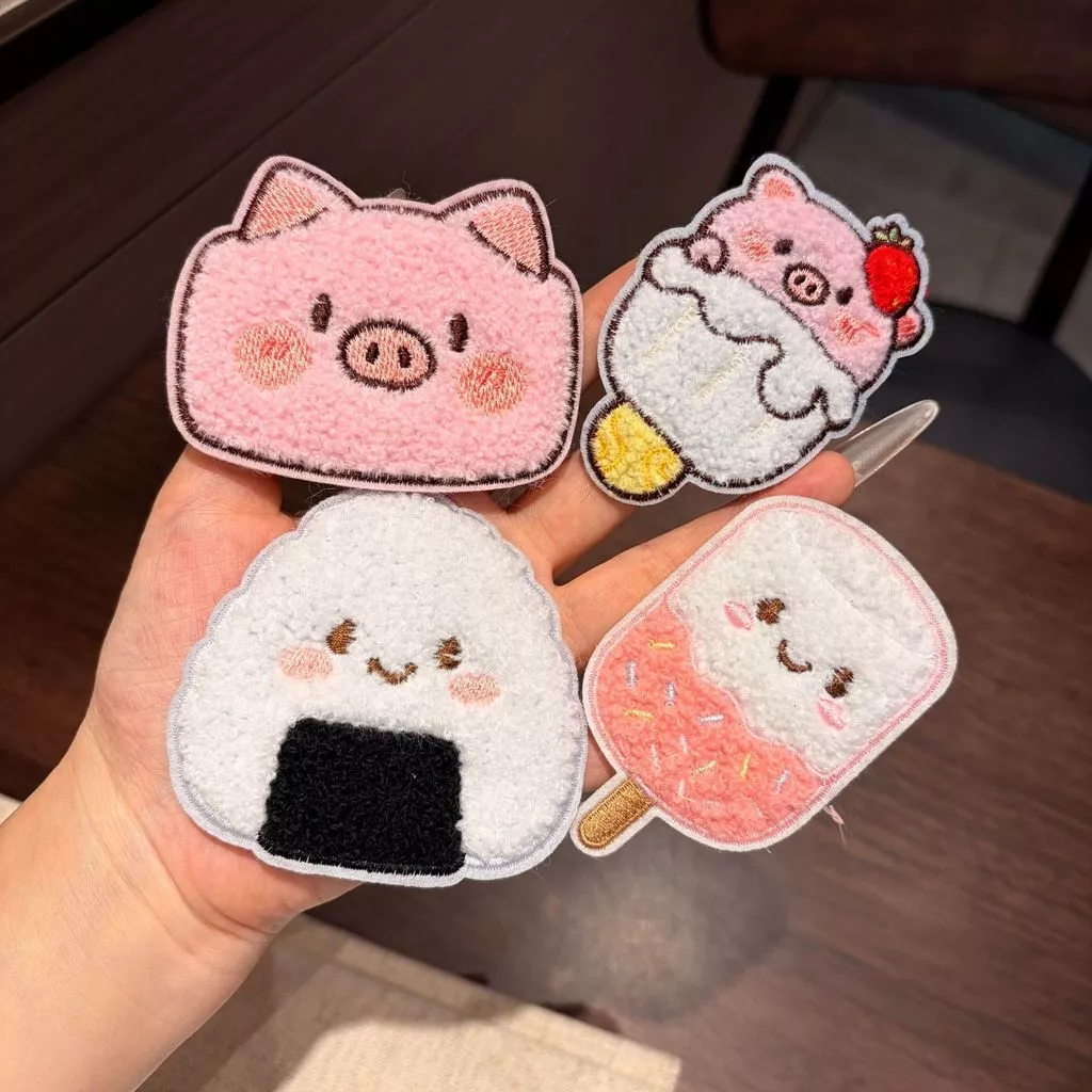Miếng Dán Tóc Hoạt Hình Dễ Thương, Dán Tóc Mái Giữ Tóc Con Gọn Gàng, Kẹp Dán Tóc Cute Hàn Quốc