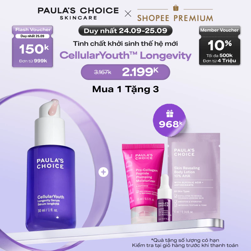 Tinh chất khởi sinh thế hệ mới CellularYouth™ Longevity Serum 30ml 2250